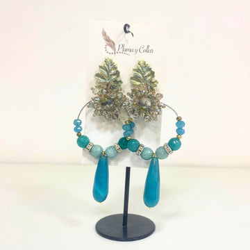 Orecchini Cerimonia Pluma Y Collar 6227